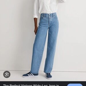 Madewell Blue Straight Jeans Classic Denim